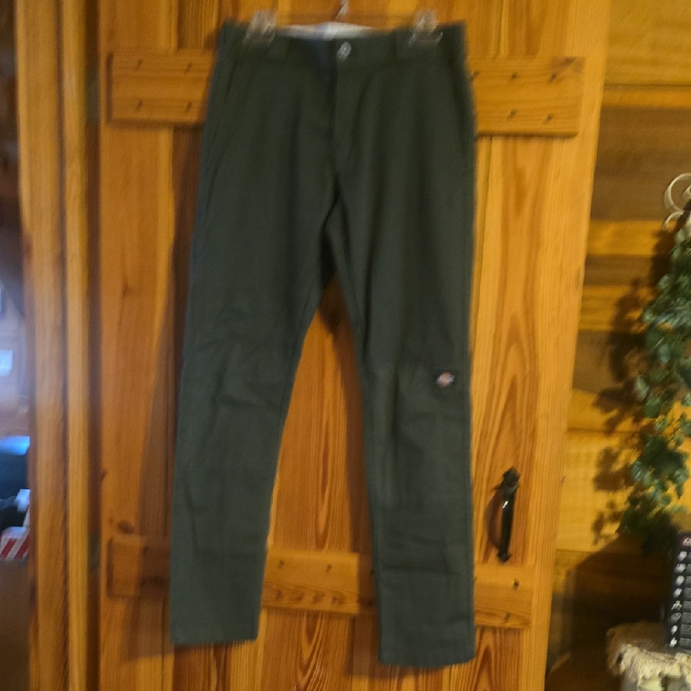 Dickies Men's Olive Green Double Knee Work Pants 31x32 Like New, No Tags